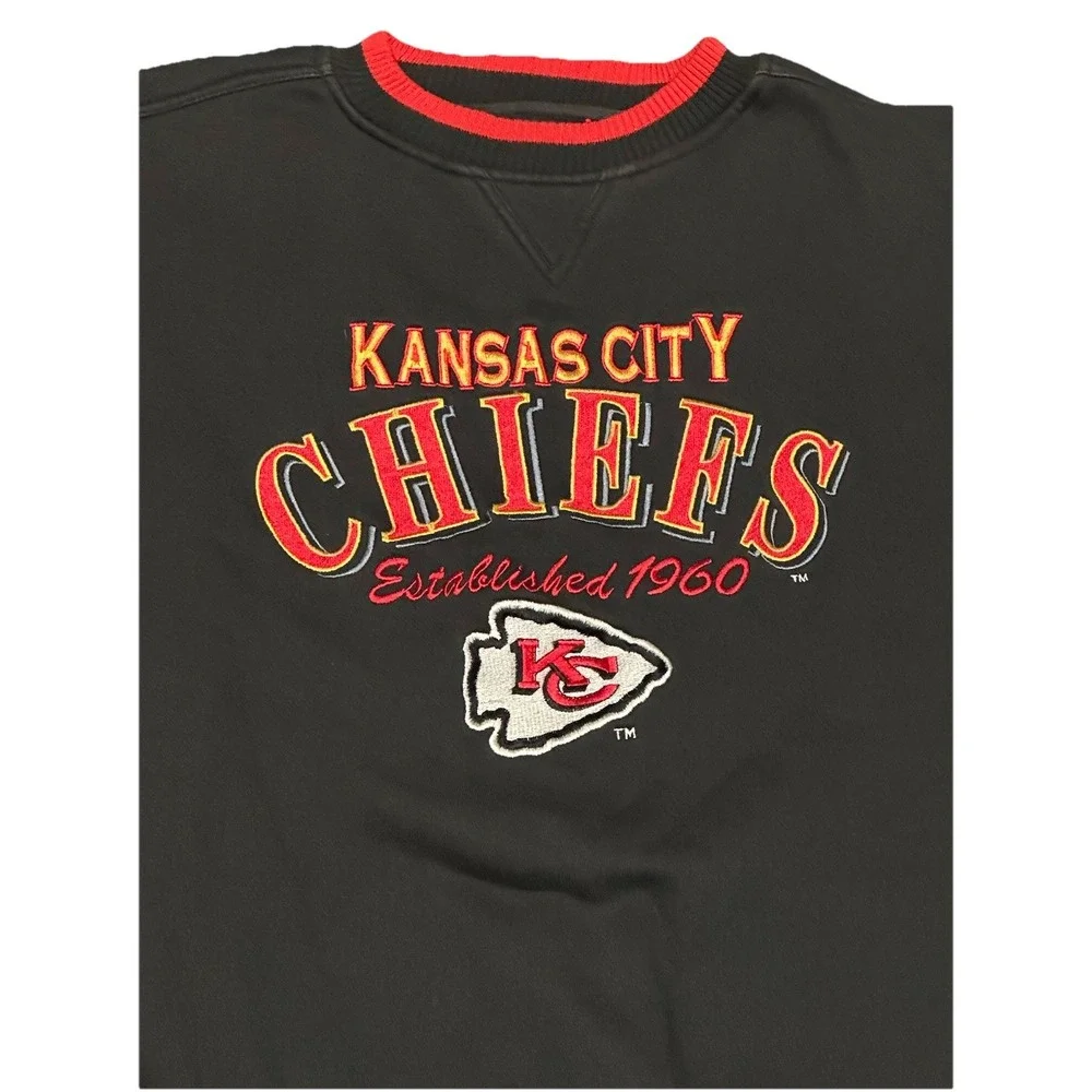 Vintage Logo Athletic‎ Kanas City Chiefs Crewneck Sweatshirt XL